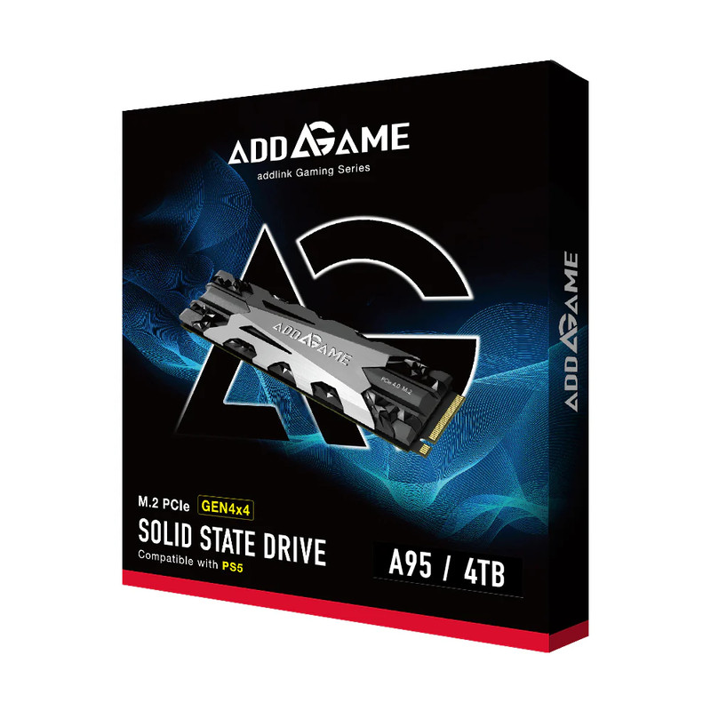 Addlink A95 4TB M.2 2280 PCIe Gen4X4 NVMe 1.4 PS5 SSD - مساحة تخزين